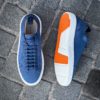 Santoni Easy Trainer Blue Suede - Image 5