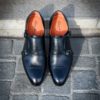 Santoni Flexi Double Buckle Black - Image 5