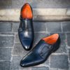Santoni Flexi Double Buckle Black - Image 3