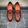 Santoni Chesnut Patine Mocc – Bild 5