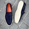 Santoni Slip On Loafer Navy Suede – Image 2