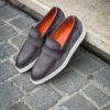 Santoni Mocassin Grey Suede - Image 4