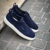 Santoni Slip On Sneakers Navy Suede