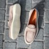 Santoni Apron Beige Suede Mocassin – Bild 2