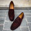 Magnanni Tassel Loafer Dark Brown Suede - Image 2