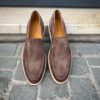 Magnanni Slip On Loafer Taupe Suede - Image 5