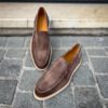 Magnanni Slip On Loafer Taupe Suede - Image 3