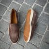 Magnanni Slip On Loafer Taupe Suede - Image 2