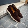 Magnanni Slip On Loafer Dark Brown Suede