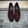 Magnanni Moccasin Veau Velours Marron Foncé En Gomme – Image 5