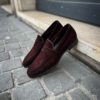 Magnanni Moccasin Veau Velours Marron Foncé En Gomme – Image 4