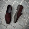 Magnanni Moccasin Veau Velours Marron Foncé En Gomme – Image 2