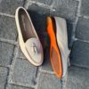 Santoni Tassel Loafer Beige Leather - Image 3