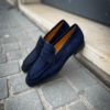 Magnanni Navy Suede Mocassin Rubber Sole - Image 5