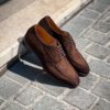 Magnanni Derby Apron Dark Brown Suede