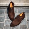 Magnanni Derby Apron Dark Brown Suede - Image 3