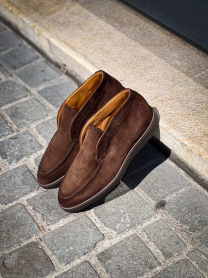 Magnanni Bottine Slip On Daim Chocolat – Image 3