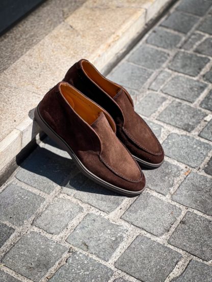 Magnanni Bottine Slip On Daim Chocolat