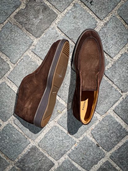 Magnanni Bottine Slip On Daim Chocolat – Image 5