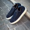 Santoni Easy Trainer Navy Suede – Bild 4