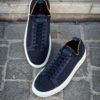 Santoni Easy Trainer Navy Suede – Bild 3