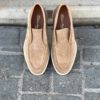 Santoni Slip On Boot Nude Suede