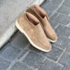 Santoni Slip On Boot Nude Suede – Image 5