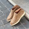 Santoni Slip On Boot Nude Suede – Image 4