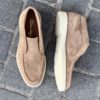 Santoni Slip On Boot Nude Suede – Image 2