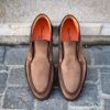 Santoni Slip On Bottine Daim Marron Foncé – Image 5