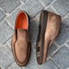 Santoni Slip On Bottine Daim Marron Foncé – Image 2