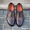 Santoni Dark Brown Brogue Oxford - Image 5