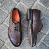 Santoni Dark Brown Brogue Oxford - Image 2