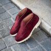 Santoni Slip On Boot Bordeaux Suede – Bild 4