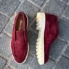 Santoni Slip On Boot Bordeaux Suede – Bild 2