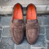 Santoni Dark Brown Suede Mocassin - Image 5