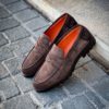 Santoni Dark Brown Suede Mocassin - Image 4