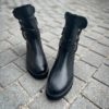 AGL Fur Lined Black Boot x Buckle - Image 2