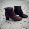 AGL Bottine Olga Prune Daim – Image 4