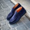 Santoni Slip On Boot Navy Suede – Bild 4
