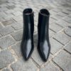 Santoni Saddle Black Boot