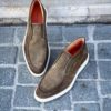 Santoni Slip On Boot Olive Daim – Image 3