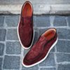 Santoni Slip On Boot Burgundy Suede – Bild 3