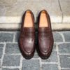 Carlos Santos Dark Brown Grain Mocassin – Bild 5