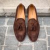 Magnanni Tassel Mocassin Dark Brown Suede Winter Sole - Image 5