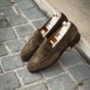 Bontoni Principe Mocassin Daim Olive – Image 4