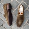 Bontoni Principe Mocassin Daim Olive – Image 2