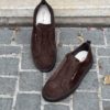 Santoni Basket Sans Lacets Daim Marron Foncé – Image 3