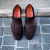 Santoni Easy Double Buckle Dark Brown Suede - Image 5