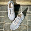 Santoni Basket/Chaussette Daim Gris Clair – Image 4